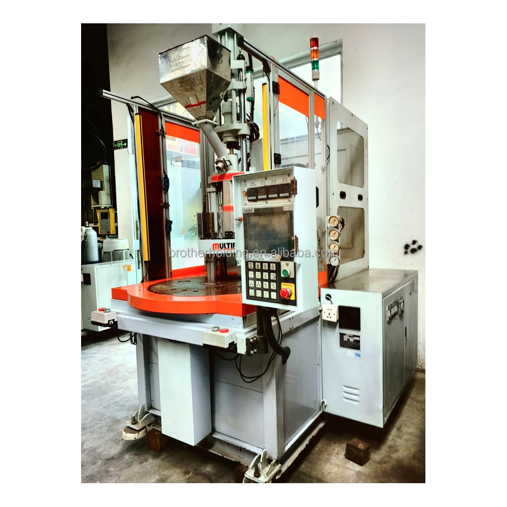 Used Chinese Taiwan Vertical Injection Molding Machine Plastic Injection Machine with Rotary Table