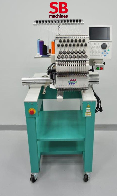 Cheap price used Japan brand Tajima single head 15 needles embroidery machine for T-shirt