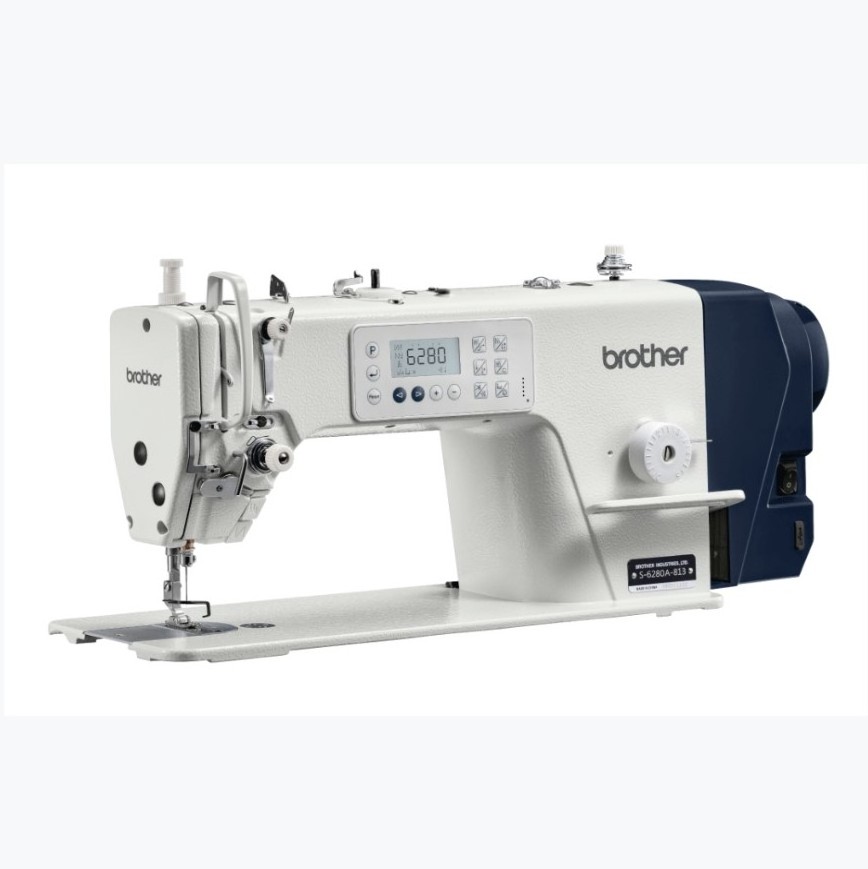 New Brother 6280A Single Needle Direct Drive Straight Lock Stitcher with Thread Trimmer and Presser Foot Lifter