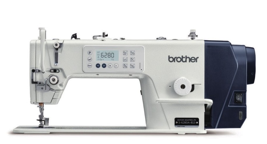 New Brother 6280A Single Needle Direct Drive Straight Lock Stitcher with Thread Trimmer and Presser Foot Lifter