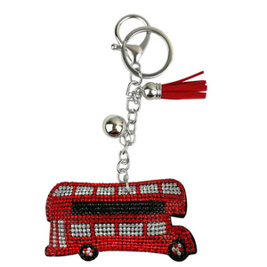 London bus keychain,British Souvenir gift red bus keychain,double-decker bus key ring