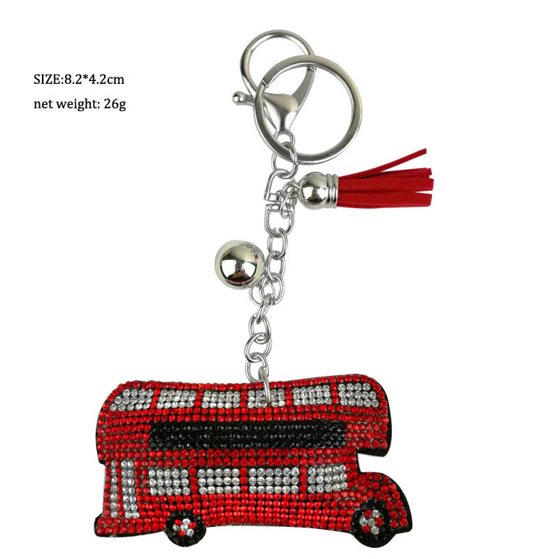 London bus keychain,British Souvenir gift red bus keychain,double-decker bus key ring