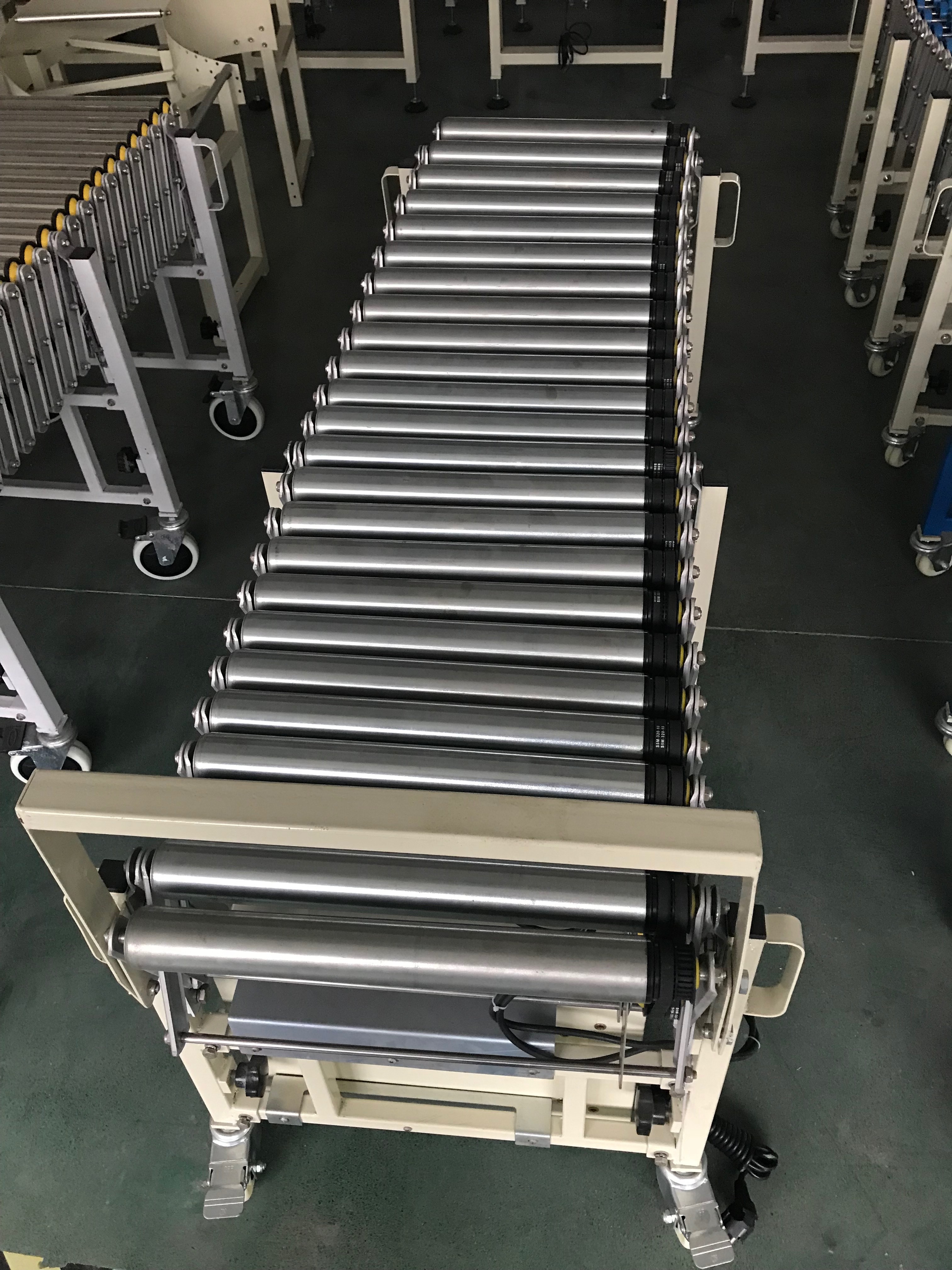 Brother ERC4M/R Flexible Extend Stainless Steel Carton Box Motorized Roller Conveyor With Driving Force