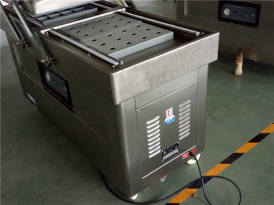 DZ600/2SB Commercial Automatic Double Chamber Nitrogen Gas Flushing Food Vegetable Meat Vacuum Packing Machine