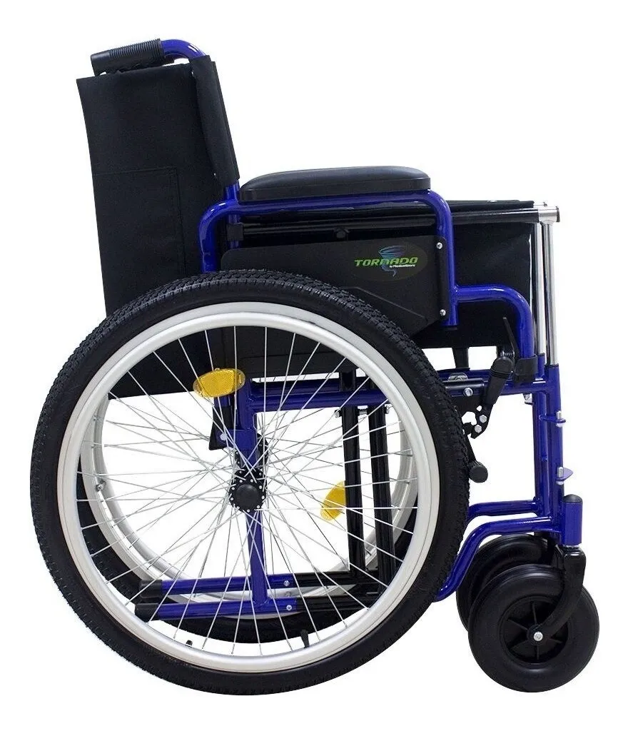 American style wheelchair with all terrain pneumatic tire