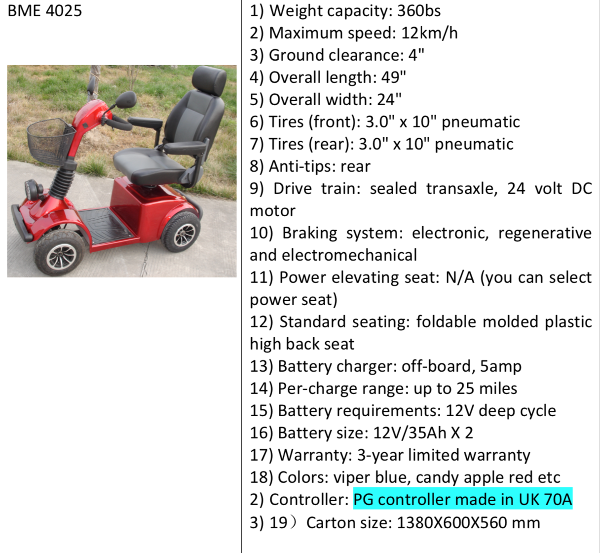 disabled gas powered motor tricycle mobility scooter