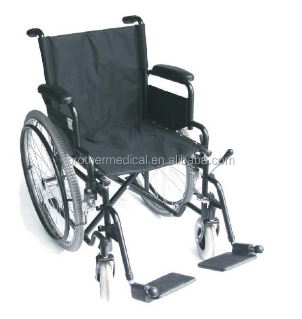 Manual light weight folding portable stainless steel chrome wheelchair made in china