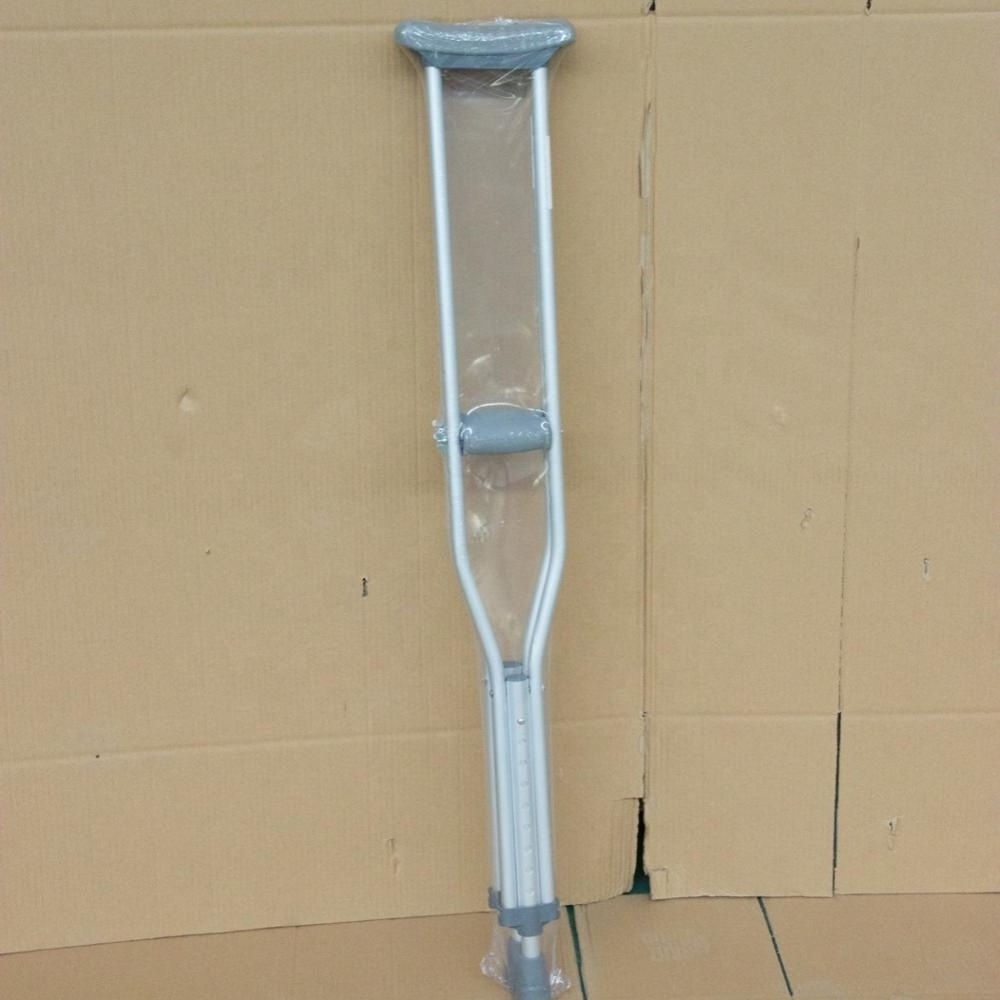 Aluminum Alloy Double Adjustable Foldable Underarm Axillary Crutches