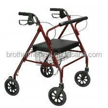 2023 Shopping cart walking aid double use Light weight folding Rollator Walker with wheels for elderly