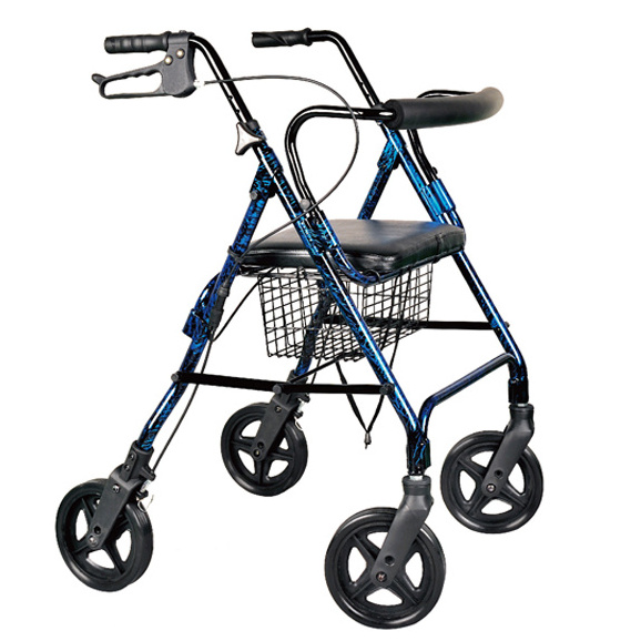 Aluminum lightweight knee rollator rollator walker with seat