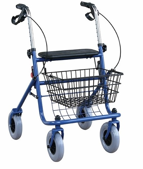 Health Rollator Rolling Medical Walker with Storage and Soft Seat