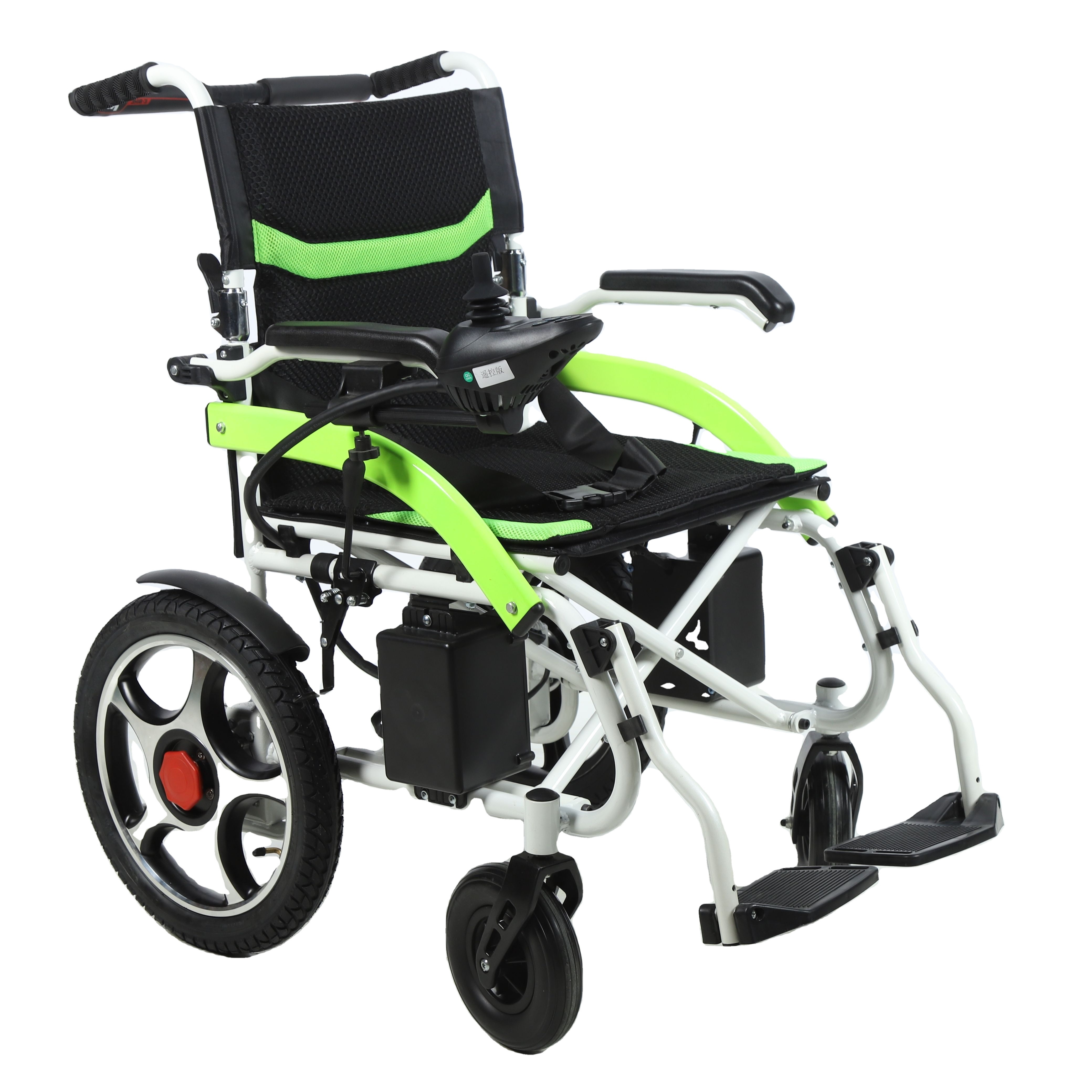 2022 handicapped electric power wheelchair with tires solid rubber motor Silla de ruedas electrica