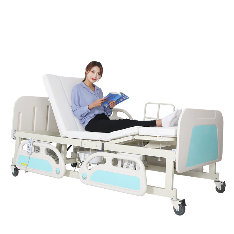 Rehabilitation Therapy Supplies 5 functions electric hospital bed stretcher with jiecang motor