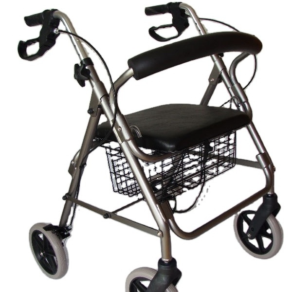 Aluminum lightweight knee rollator rollator walker with seat