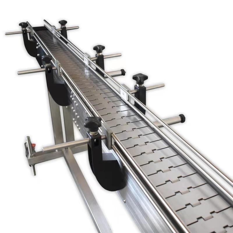 Stainless Steel Chain Plate Conveyor for bottle  Slat conveyor CC2M/10W-S