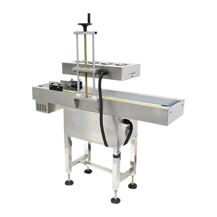 Automatic Aluminum induction sealing machine Air-Cooled Continuous Pet bottle Induction can sealing machine  LGYF-1900