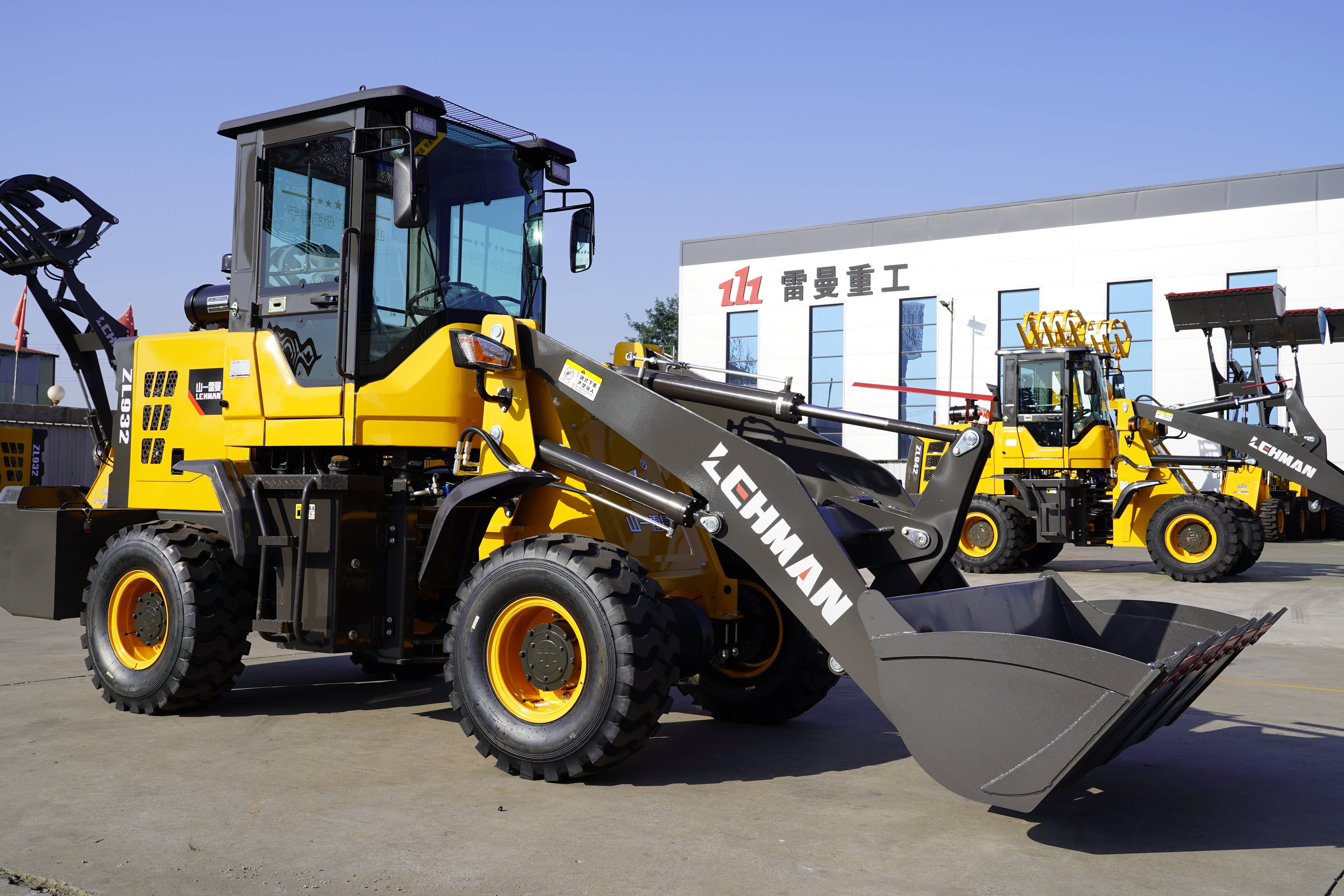 multifunctional telescopic boom towable backhoe and bulldozer small wheel front loader with self powered