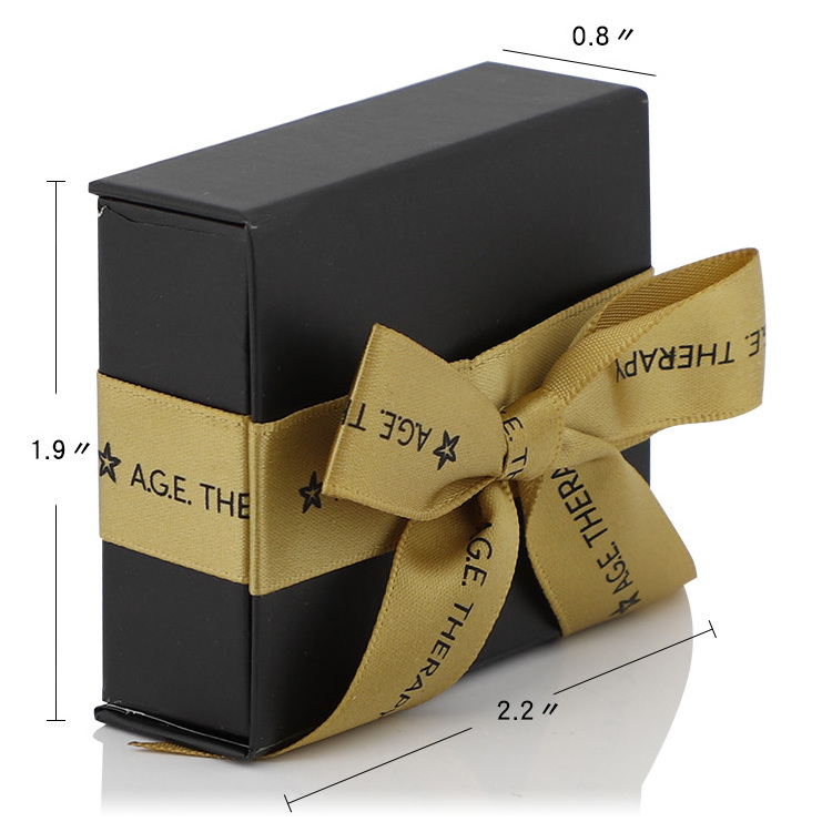 Custom cardboard boxes with yellow Ribbon black Cardboard Paper Packaging Gift Box