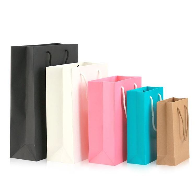 Wholesale Luxury Gift Shopping Art Paper Bags Custom Printed Kraft Paper Bag With Your Own Logo