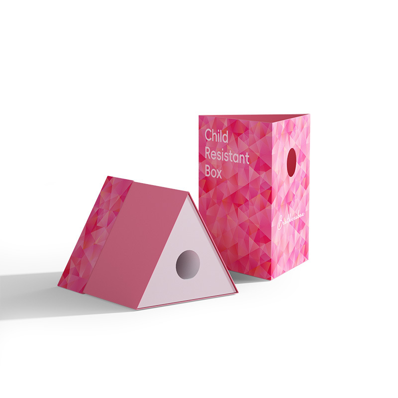 Biodegradable Custom Cardboard Childproof Cartridge Box Pink Chocolate ...