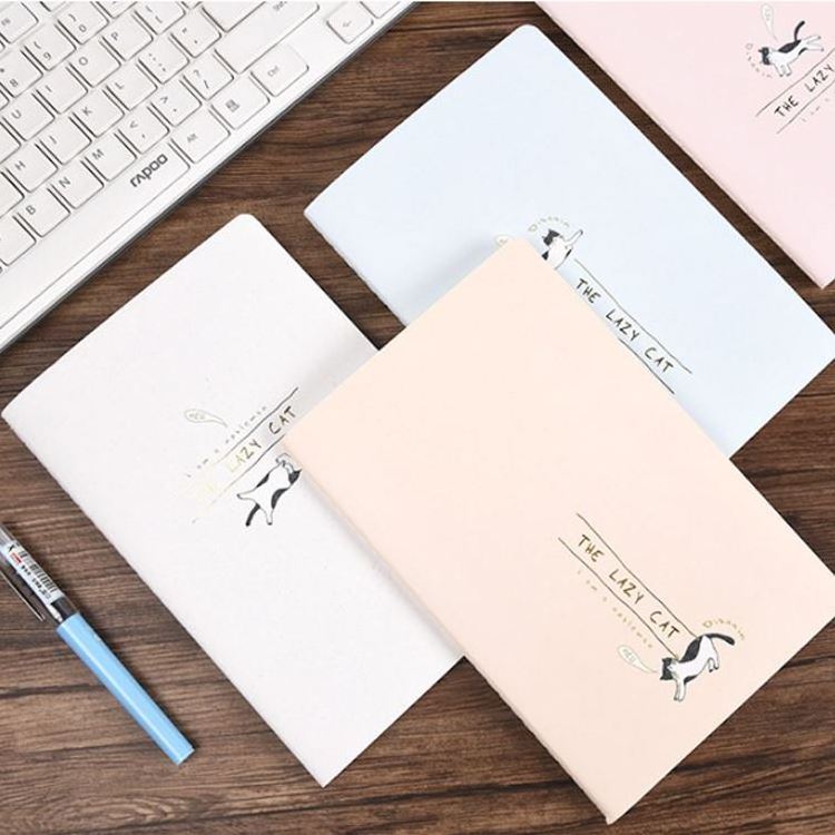 custom cheap plain a4 a5 a6 blank notebook softcover school exercise white notebook online printing with logo