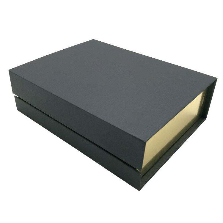 Wholesale Custom Logo Luxury Black Magnetic Wig Paper Cardboard box with foam insert magetic packaging Gift box