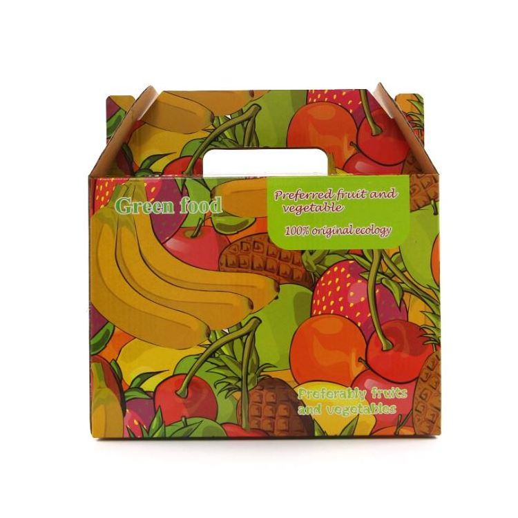 Dongguan manufacturer Custom Design Low Price multi sizes cardboard corrugated paper Fruit Packaging Boxes Banana Carton Box