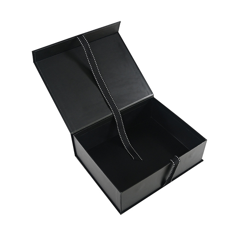 Custom Paper Luxury Boite Cadeau Hair Shoe Folding Foldable Magnetic Packaging Gift Box With Ribbon