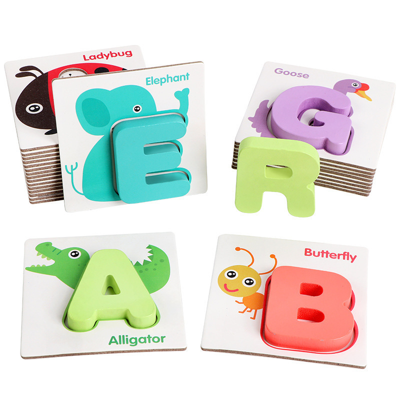 Wholesale Russian Arabic Letters Abc Puzzle Alphabet Flash Cards Picture Puzzle Toy