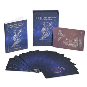 Custom Tarot Cards deck with Guidebook Tarot Cards Gold Foil Affirmation Cards