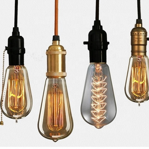 China supplier ST58 retro / vintage decoration light bulb ST58 40w/60w e27 edison light bulb