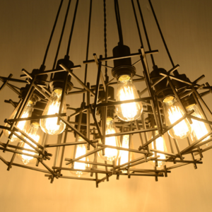 Vintage Industrial Metal Cage Loft Ceiling Lamp Edison Pendant Lights Fixtures