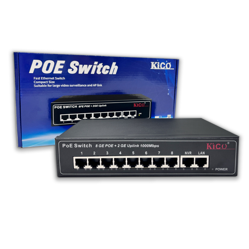 Onv CCTV System Managed Poe Switch Digital Video Camera 10 100 1000mbps 8 Port Wireless AP and IP Camera Fiber Optic PoE Switch