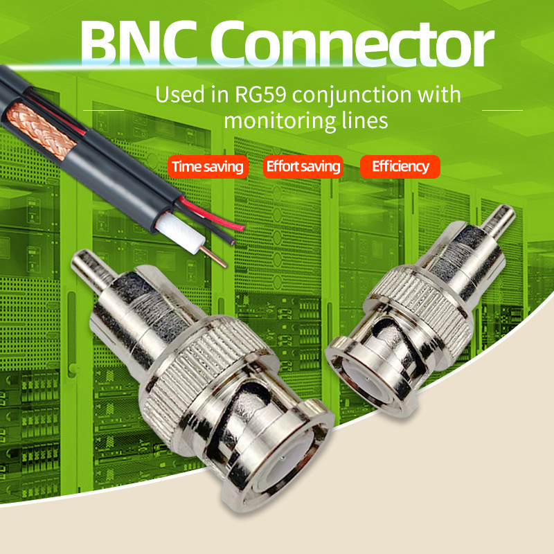 Kico BNC Micro Coaxial Connector 1 Male to 2 Female CCTV Accessories Usb 1female & 2male Audio& Video Extender Standard K-GE004