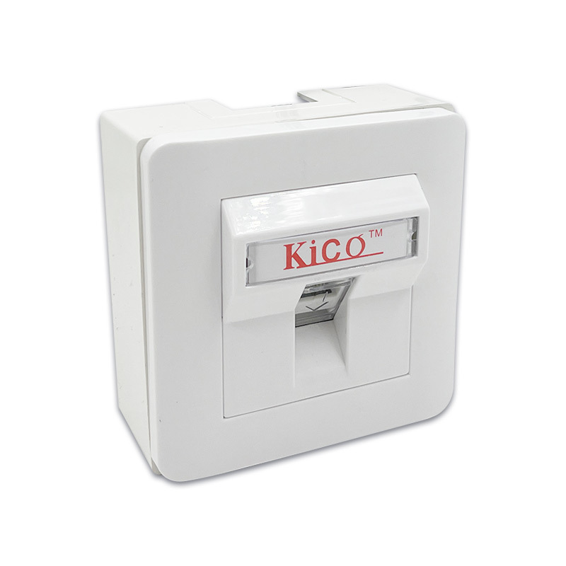 Kico cat6 cat5 RJ45 single port pvc faceplate Type 86*86 Networking ...