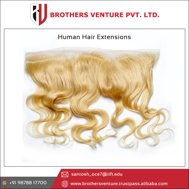 Wholesale Supply Best Quality 100% Natural Raw Remy Blonde Indian Human Hair Extensions at Lowest Price