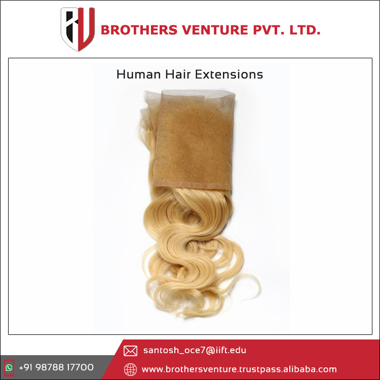 Wholesale Supply Best Quality 100% Natural Raw Remy Blonde Indian Human Hair Extensions at Lowest Price