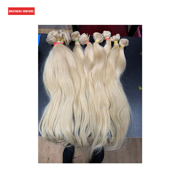 Wholesale Supply Best Quality 100% Natural Raw Remy Blonde Indian Human Hair Extensions at Lowest Price