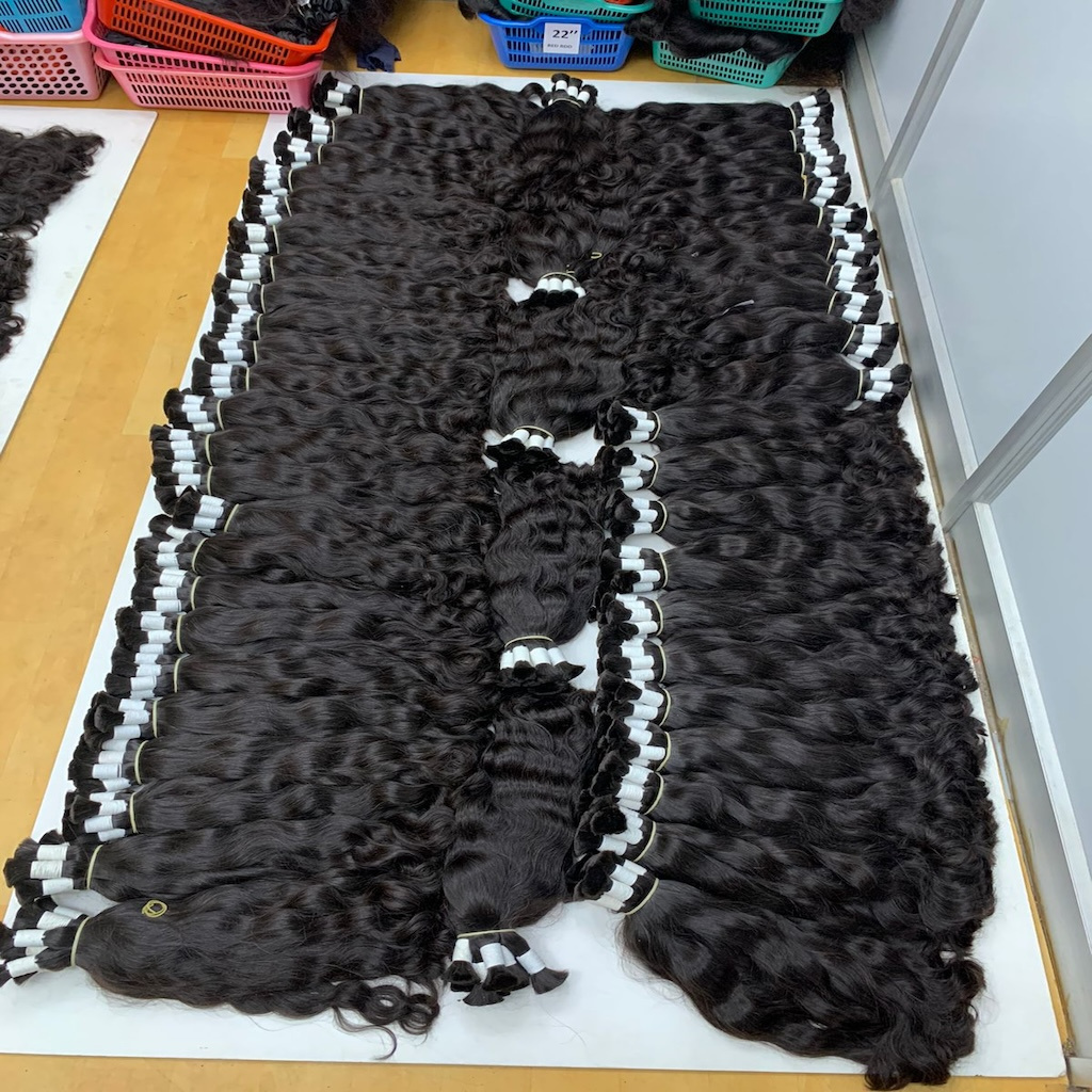 Cheap 100% Raw Vietnamese Hai Double Drawn Raw Indian Hair Bundle Human Hair Wholesale Raw Virgin Hair indian Vendor genius weft