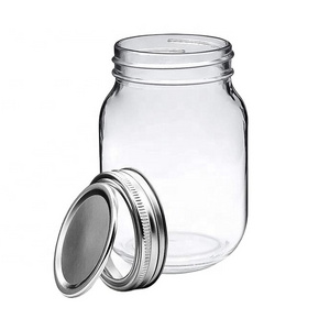 Mason Jars Glass Regular Mouth 16oz Canning Jars with Airtight Lids for Jams Food Storage Prep Pickles