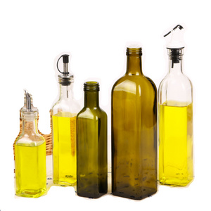 bouteille en verre d huile de cuisson, Wholesale olive oil bottle with lid for cooking