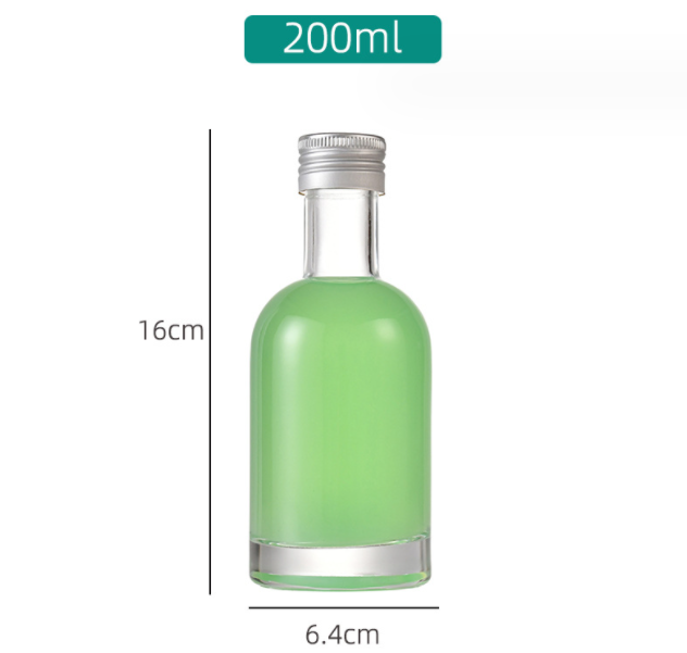 Custom Beverage Wine Drinking Milk Water Glass Bottle For Juice Liquor Spirits Glass Bottle For Vodka Gin Whiskey 500ML