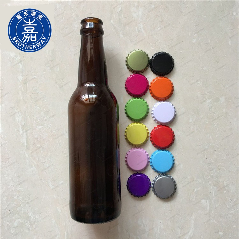 330ML Glass Bright Black Beer Bottle Wine bottles Juice bottles With Customized printing.