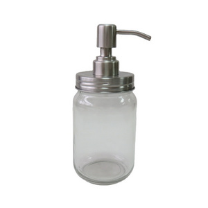 Stainless steel foaming liquid soap dispenser pump for mason jar