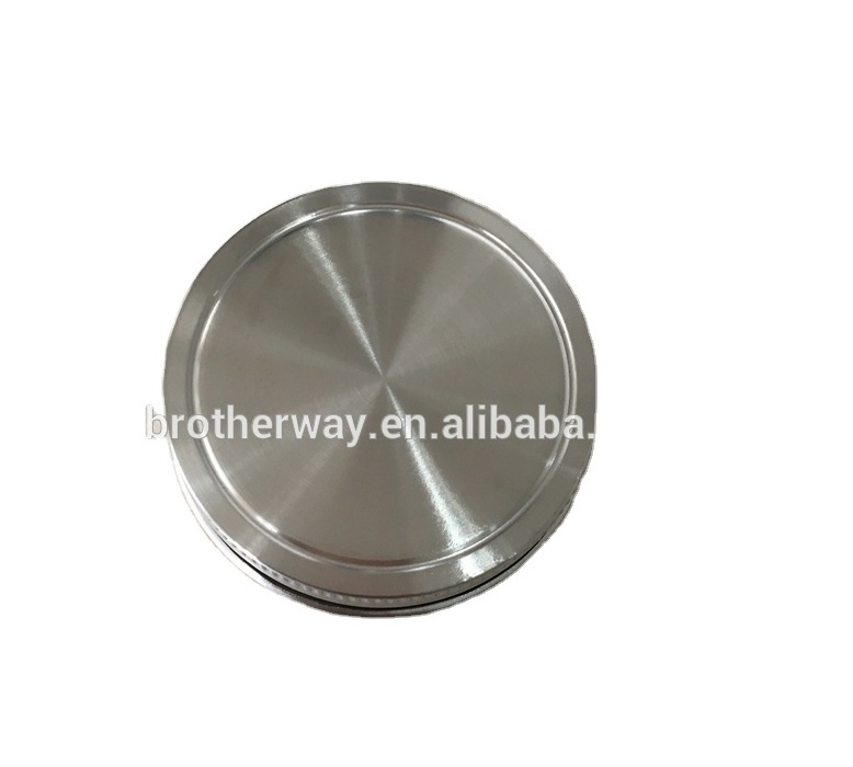 304 stainless steel 70mm flat metal lids for mason jar