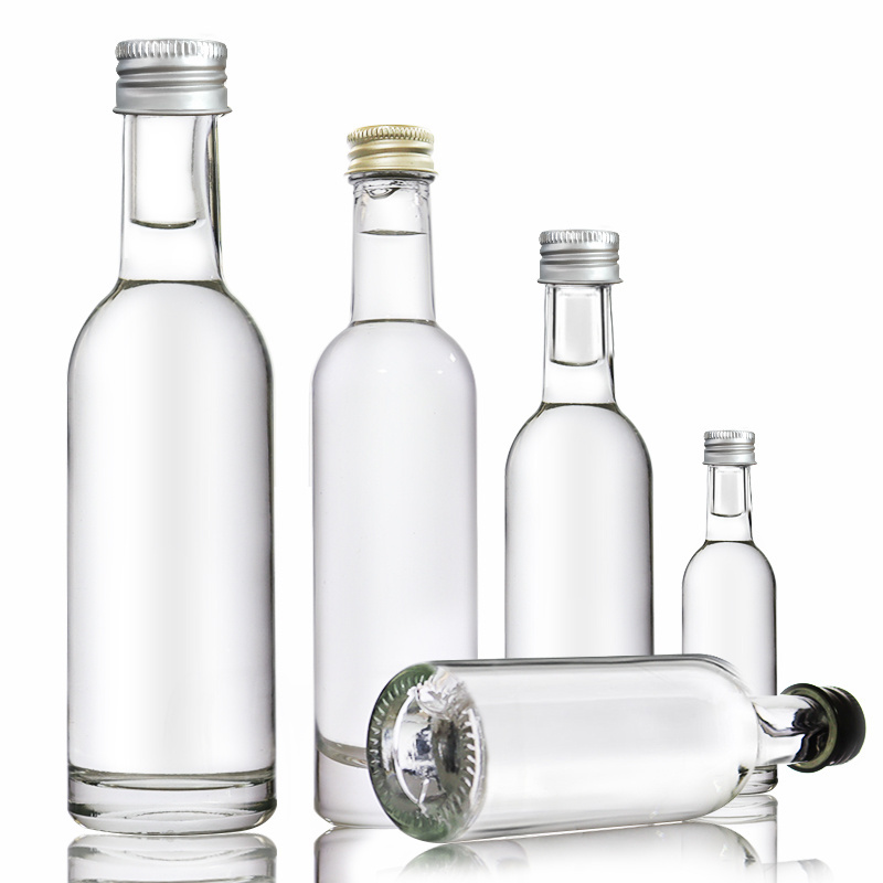 Stocked 30ML 50ML 100ML 200ML Mini Glass Bottle Liquor  Wine Juice Vodka Glass Bottle