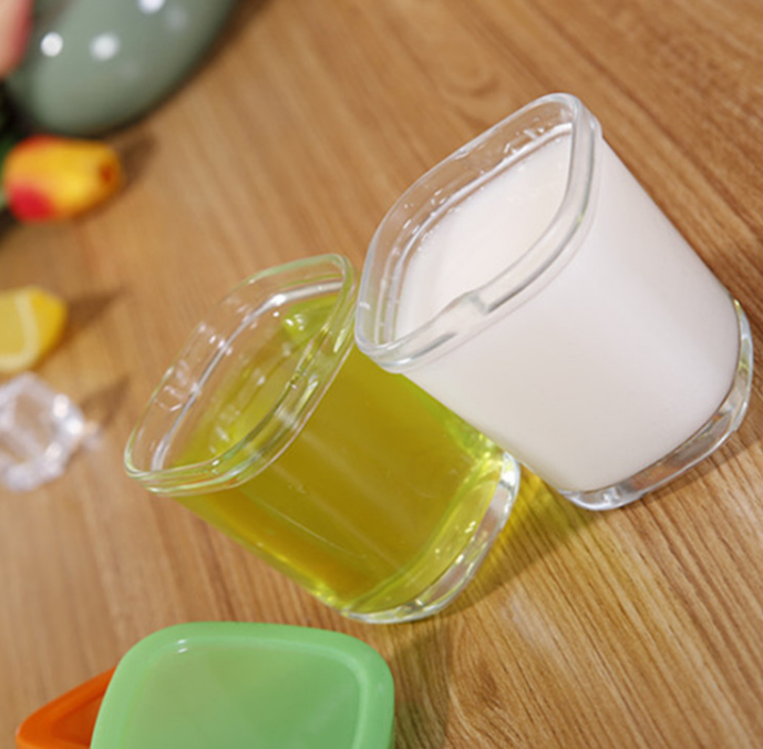 New Design Square Round Shape 50ML-200ML Glass Pots For Jelly Pudding Jar Food Grade Yogurt Bottle