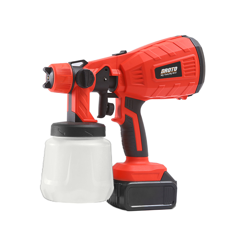 Electric Cordless Spray Gun Painting Car Home Wall Battery Power Airless Paint Sprayer With 1000ML Removable Container