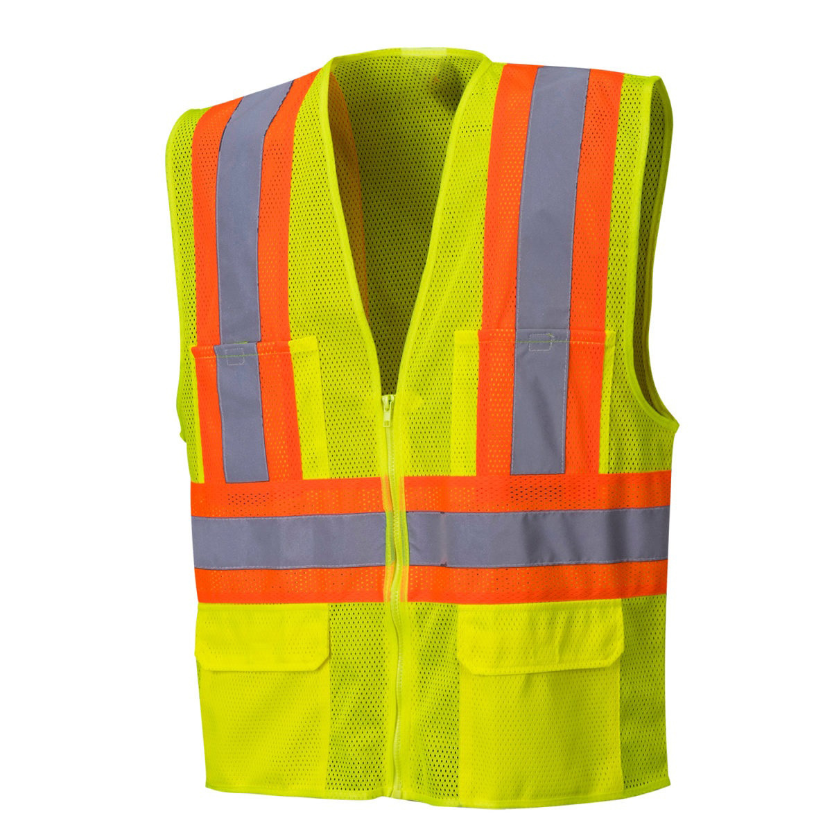 Wholesale Reflective Safety Vest for Construction Security Hi Vis Led Running with Logo Mesh Safety vest