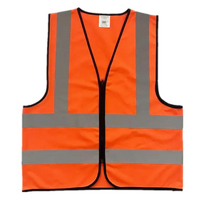 Safety Vest for Construction Working High Visibility Security Reflective Strip Vest 100% Polyester Safety Reflective Jackets